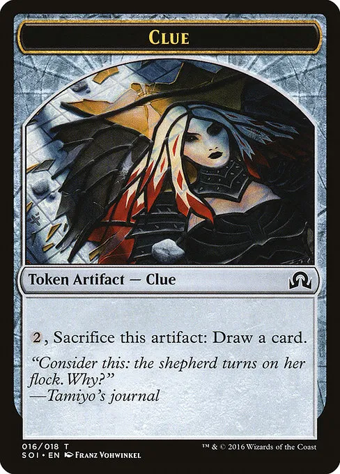 Clue · Shadows over Innistrad Tokens 16/20