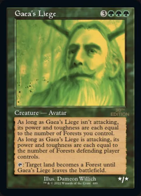 Gaea's Liege · 30th Anniversary Edition 489/594