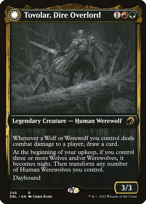 Tovolar, Dire Overlord // Tovolar, the Midnight Scourge · Innistrad: Double Feature 246/535