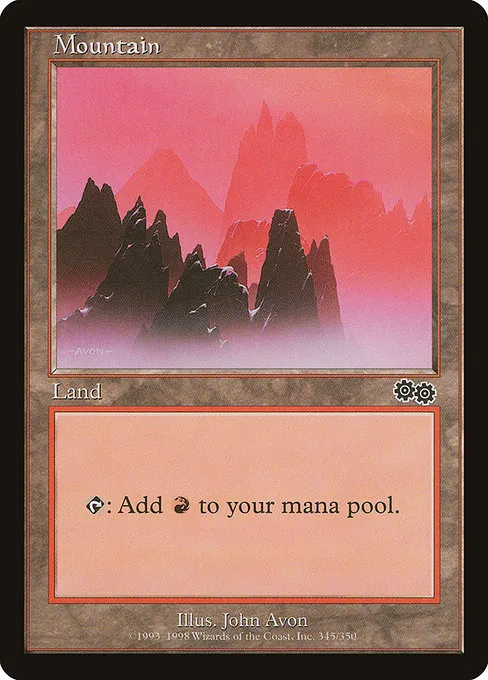 Mountain · Urza's Saga 345/357