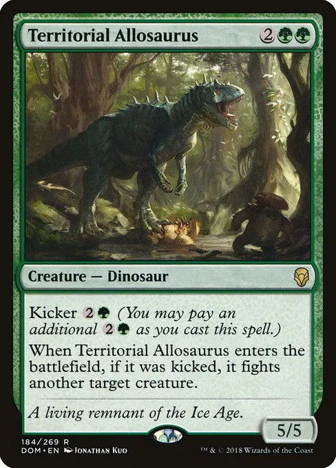 Territorial Allosaurus · Dominaria 184/280