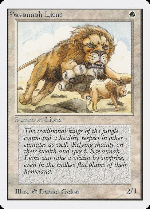 Savannah Lions · Unlimited Edition 39/302