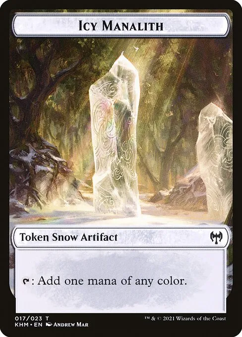 Icy Manalith · Kaldheim Tokens 17/23