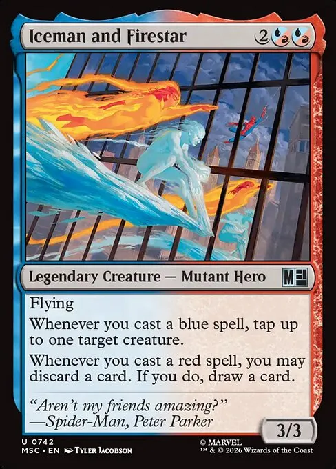 Iceman and Firestar · Marvel Super Heroes Commander 742/9