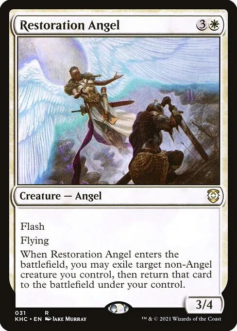 Restoration Angel · Kaldheim Commander 31/119