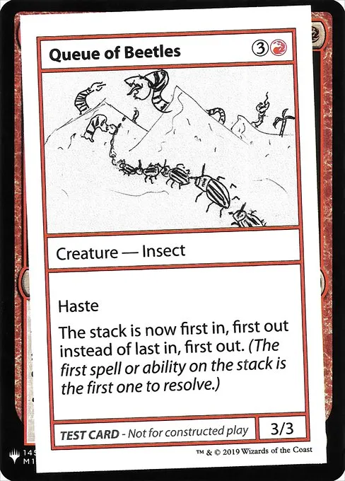 Queue of Beetles · Mystery Booster Playtest Cards 2019 61/121