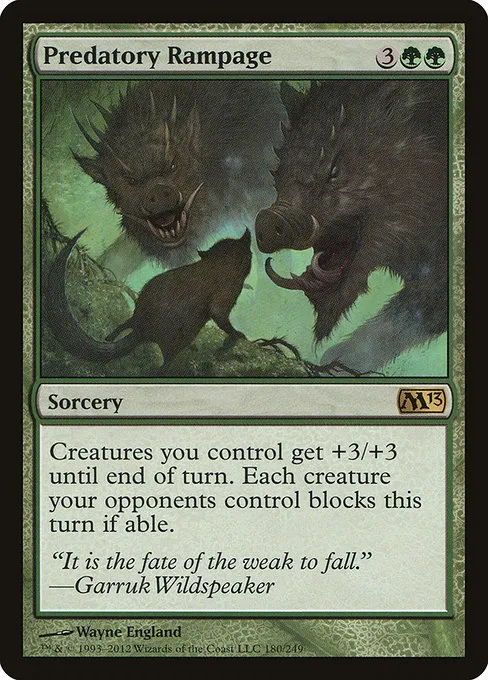 Predatory Rampage · Magic 2013 180/249