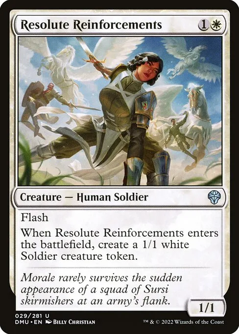 Resolute Reinforcements · Dominaria United 29/453