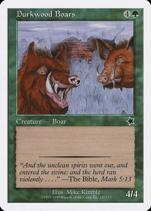 Durkwood Boars · Starter 1999 127/173