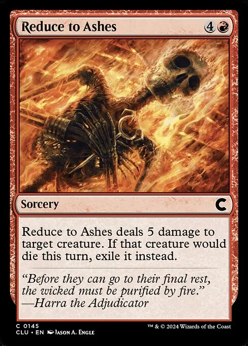 Reduce to Ashes · Ravnica: Clue Edition 145/284