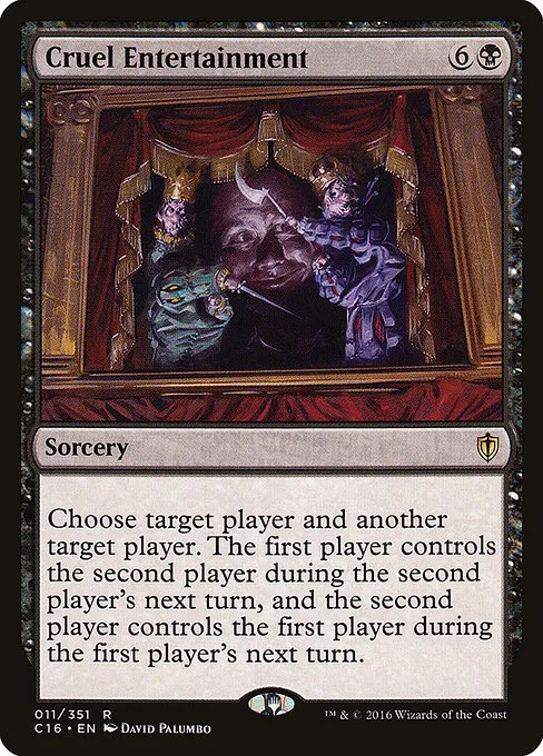 Cruel Entertainment · Commander 2016 11/351