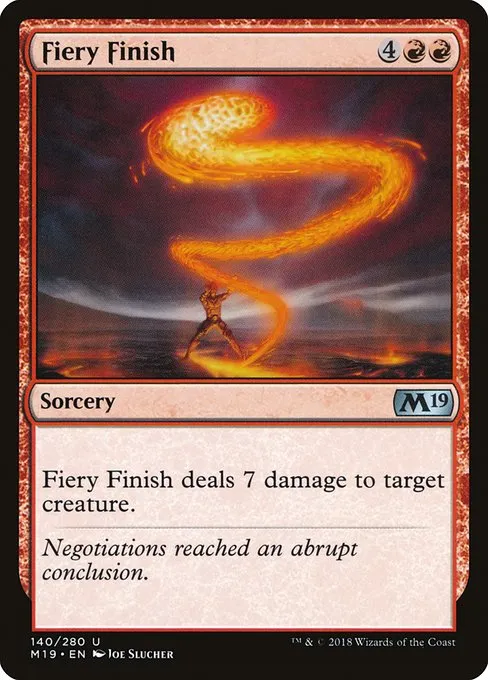Fiery Finish · Core Set 2019 140/314