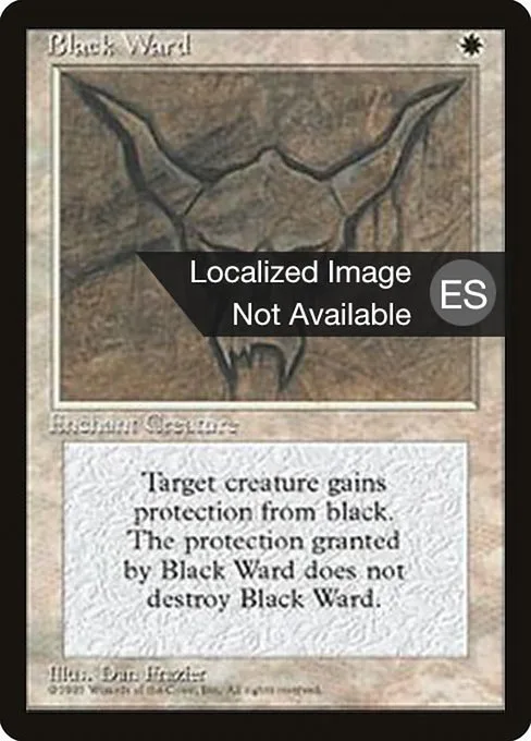 Black Ward · Fourth Edition Foreign Black Border 8/378