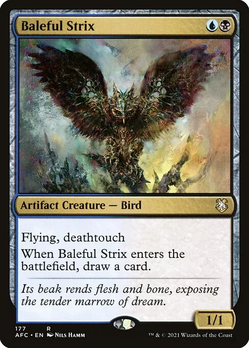 Baleful Strix · Forgotten Realms Commander 177/331