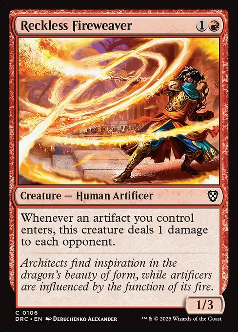 Reckless Fireweaver · Aetherdrift Commander 106/184