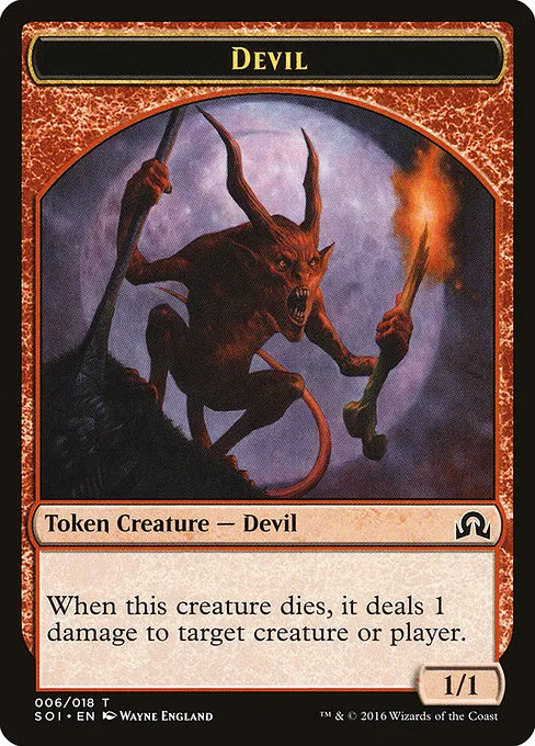Devil · Shadows over Innistrad Tokens 6/20