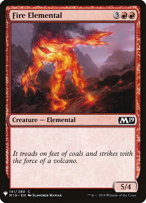Fire Elemental · The List M19-141/5050