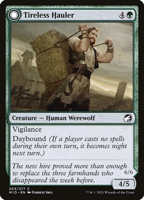 Tireless Hauler // Dire-Strain Brawler · Innistrad: Midnight Hunt 203/399