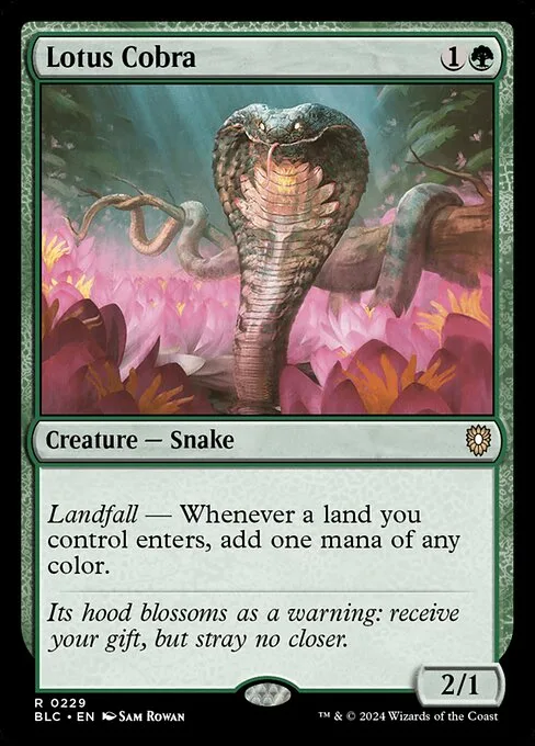 Lotus Cobra · Bloomburrow Commander 229/356