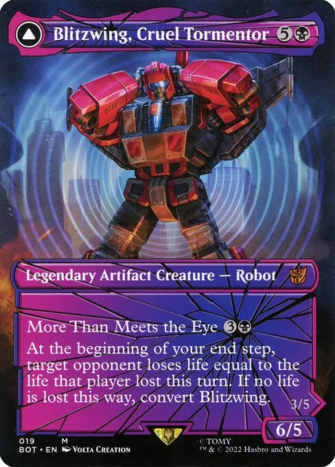 Blitzwing, Cruel Tormentor // Blitzwing, Adaptive Assailant · Transformers 19/29