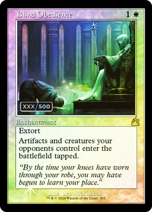 Blind Obedience · Ravnica Remastered 303z/531