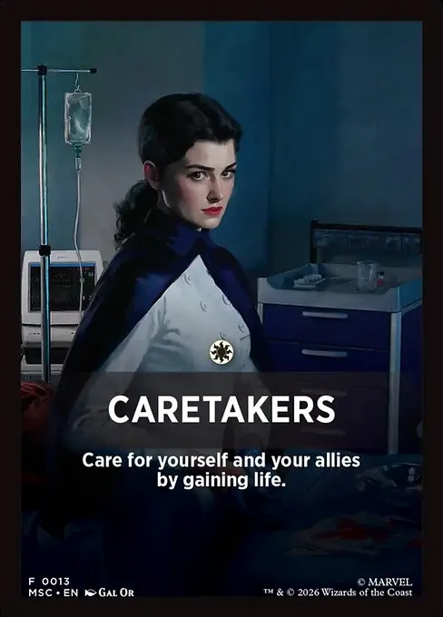 Caretakers · Marvel Super Heroes Jumpstart Front Cards 13/61