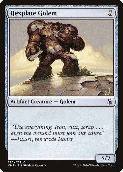 Hexplate Golem · Conspiracy: Take the Crown 210/222