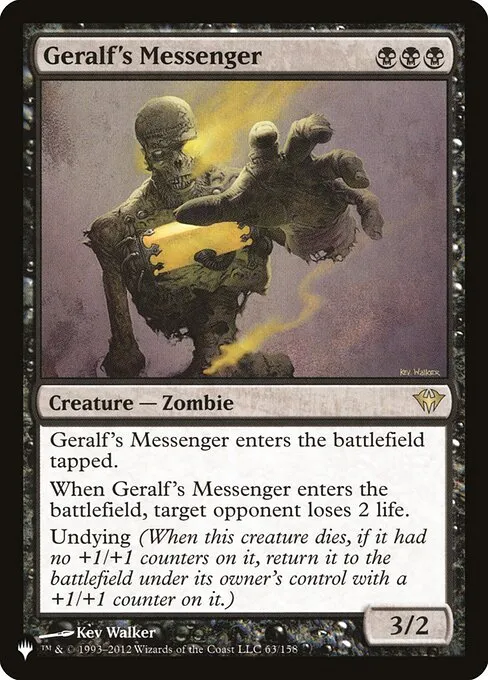 Geralf's Messenger · The List DKA-63/5050