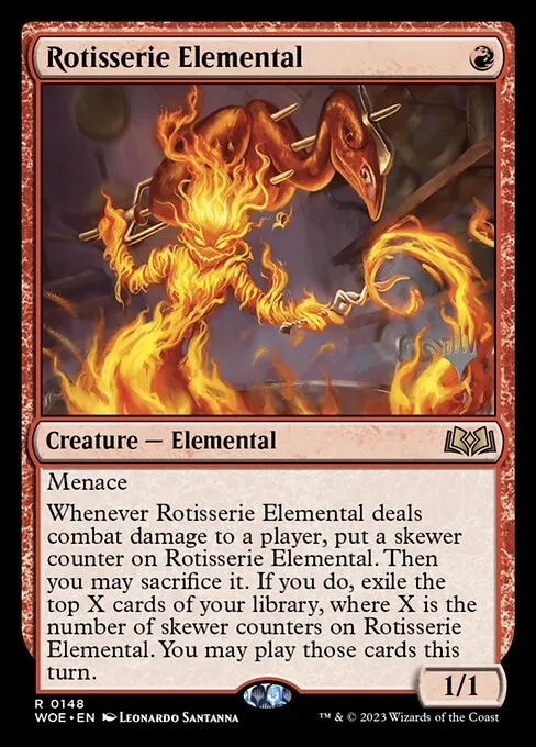 Rotisserie Elemental · Wilds of Eldraine Promos 148p/160