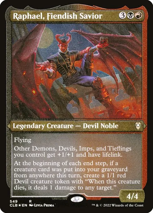 Raphael, Fiendish Savior · Commander Legends: Battle for Baldur's Gate 549/936