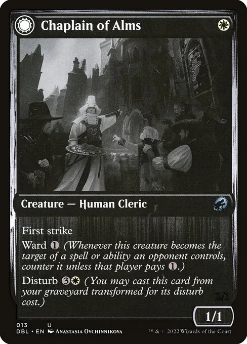 Chaplain of Alms // Chapel Shieldgeist · Innistrad: Double Feature 13/535