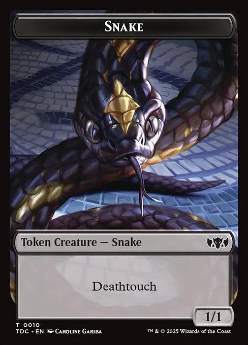 Snake · Tarkir: Dragonstorm Commander Tokens 10/34