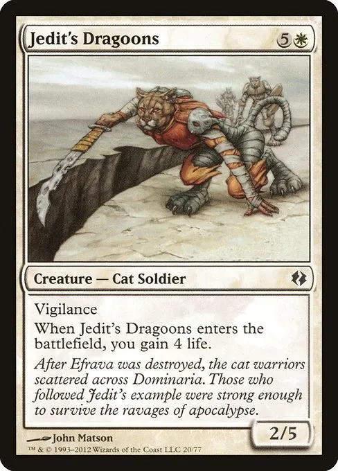 Jedit's Dragoons · Duel Decks: Venser vs. Koth 20/77
