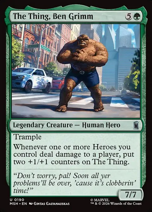 The Thing, Ben Grimm · Marvel Super Heroes 190/24