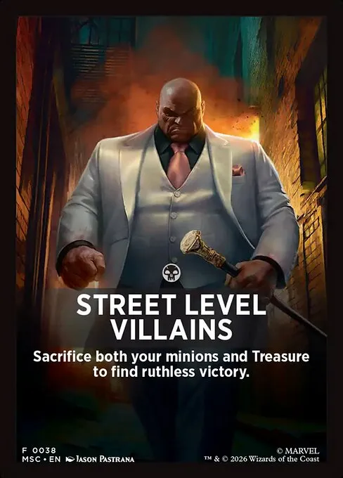 Street Level Villains · Marvel Super Heroes Jumpstart Front Cards 38/61