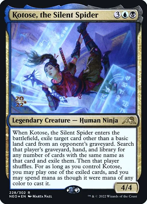Kotose, the Silent Spider · Kamigawa: Neon Dynasty Promos 228s/148