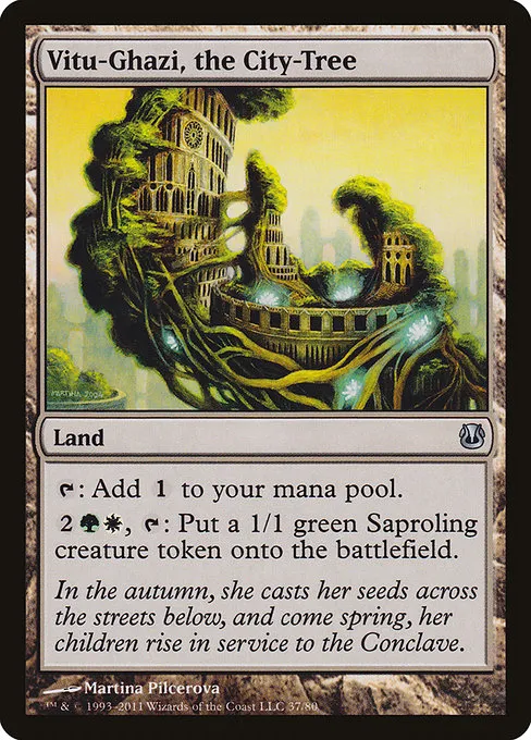 Vitu-Ghazi, the City-Tree · Duel Decks: Ajani vs. Nicol Bolas 37/80