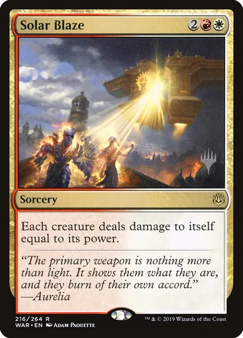 Solar Blaze · War of the Spark Promos 216p/176