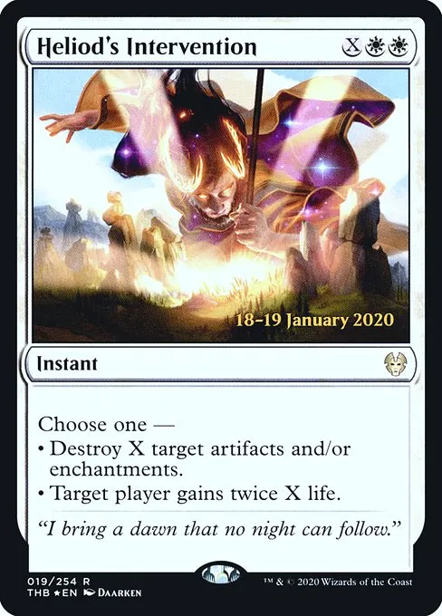 Heliod's Intervention · Theros Beyond Death Promos 19s/137