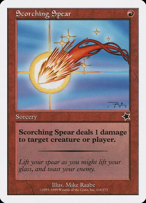 Scorching Spear · Starter 1999 116/173