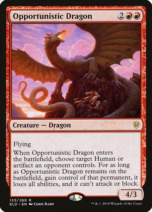 Opportunistic Dragon · Throne of Eldraine 133/398