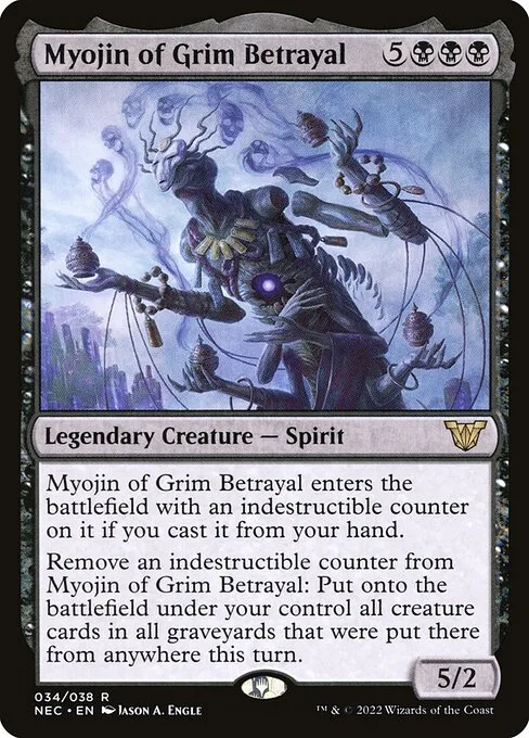 Myojin of Grim Betrayal · Neon Dynasty Commander 34/179