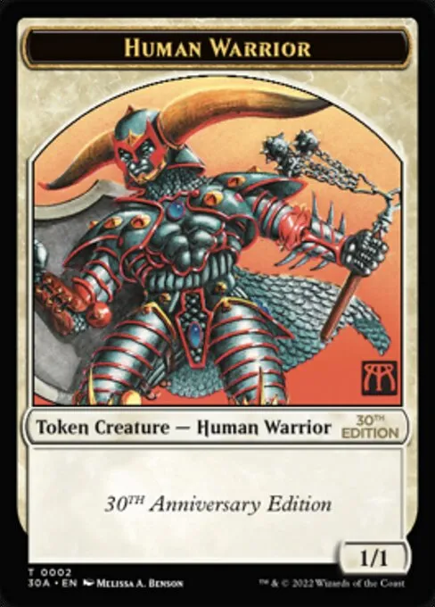 Human Warrior · 30th Anniversary Tokens 2/16