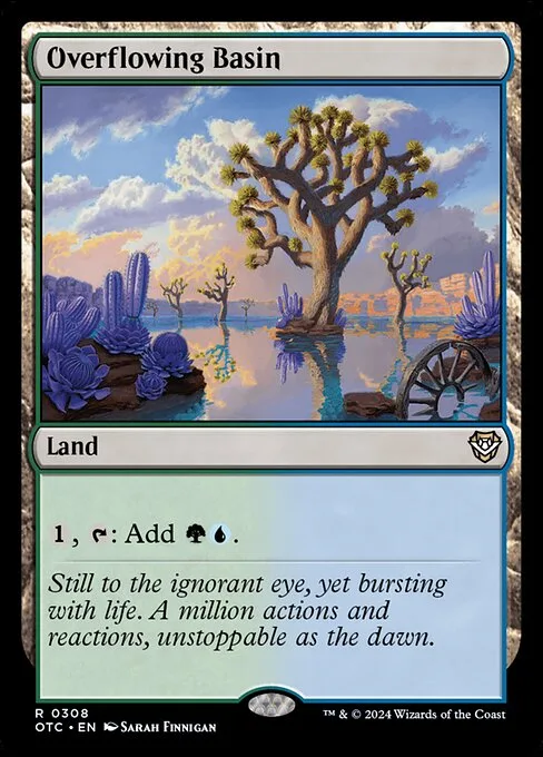 Overflowing Basin · Outlaws of Thunder Junction Commander 308/342