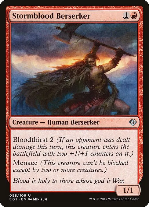 Stormblood Berserker · Archenemy: Nicol Bolas 58/106