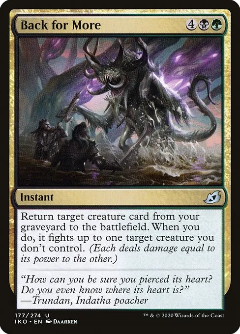 Back for More · Ikoria: Lair of Behemoths 177/390