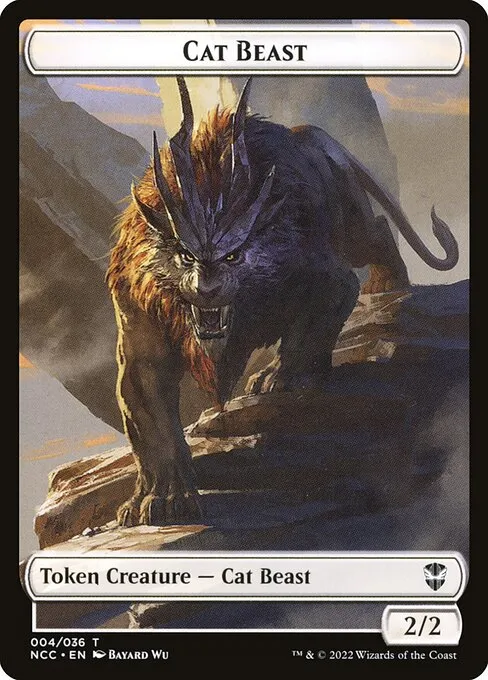 Cat Beast · New Capenna Commander Tokens 4/36