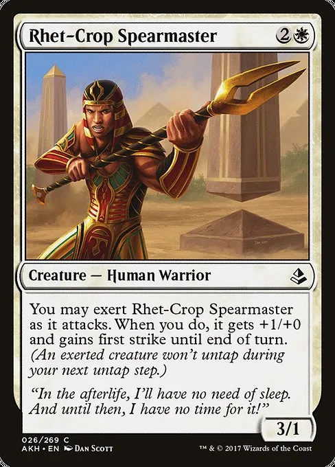 Rhet-Crop Spearmaster · Amonkhet 26/287