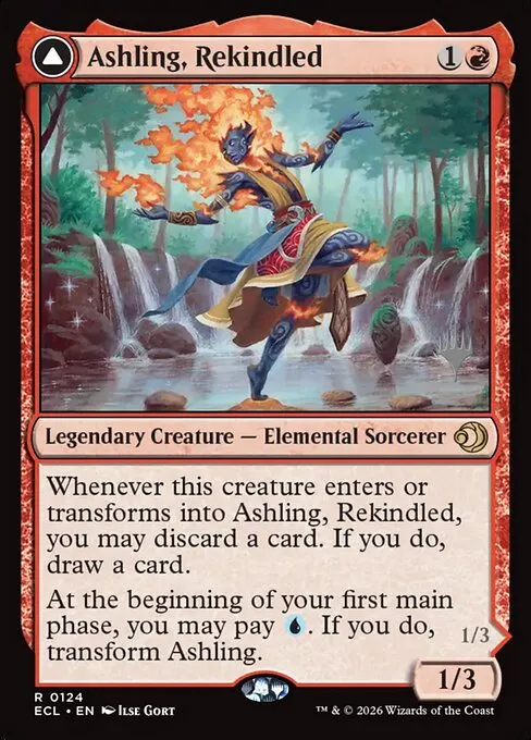 Ashling, Rekindled // Ashling, Rimebound · Lorwyn Eclipsed Promos 124p/87