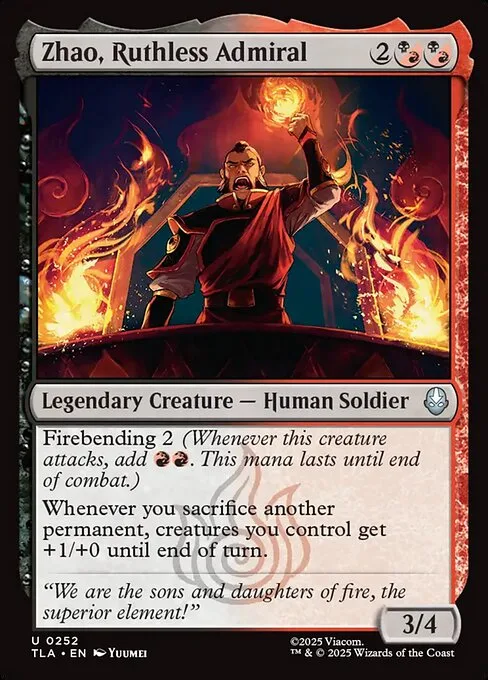 Zhao, Ruthless Admiral · Avatar: The Last Airbender 252/394